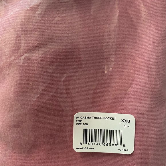 BNIB! FIGS chalk pink XXS casma + yola scrub set - Picture 3 of 5